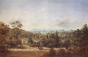 Henry Gritten Melbourne from the Botanical Gardens oil painting